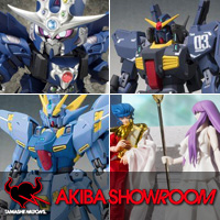 【AKIBA ショールーム】太陽神アベル＆女神アテナ、ガンダムMk-II ティターンズ仕様、ヒュッケバインなど展示中！