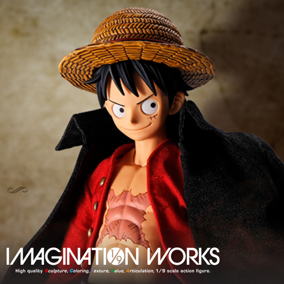 【IMAGINATION WORKS】圧倒的ディテールをまとって、海賊王降臨！「最高峰の可動フィギュア」シリーズにモンキー・D・ルフィ登場！