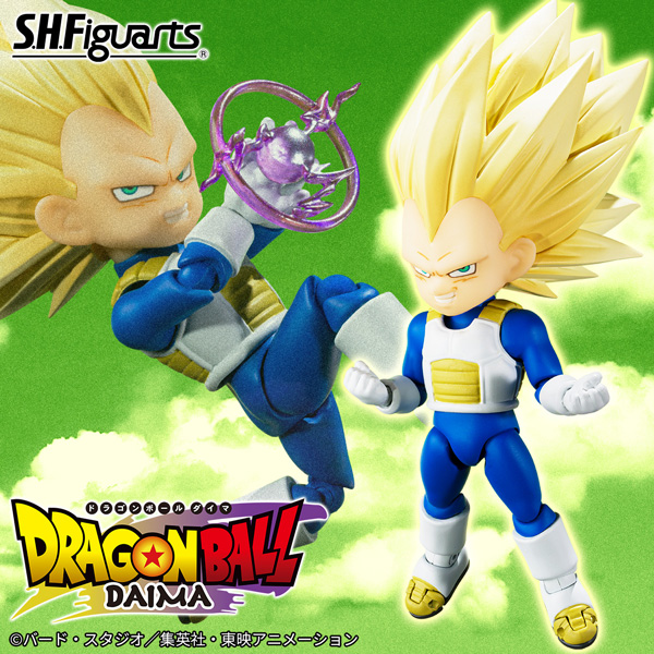 【ドラゴンボールDAIMA】「スーパーサイヤ人3ベジータ(ミニ)-DAIMA-」がS.H.Figuartsに登場！魂ウェブ商店にて1月10日16時予約受付開始！