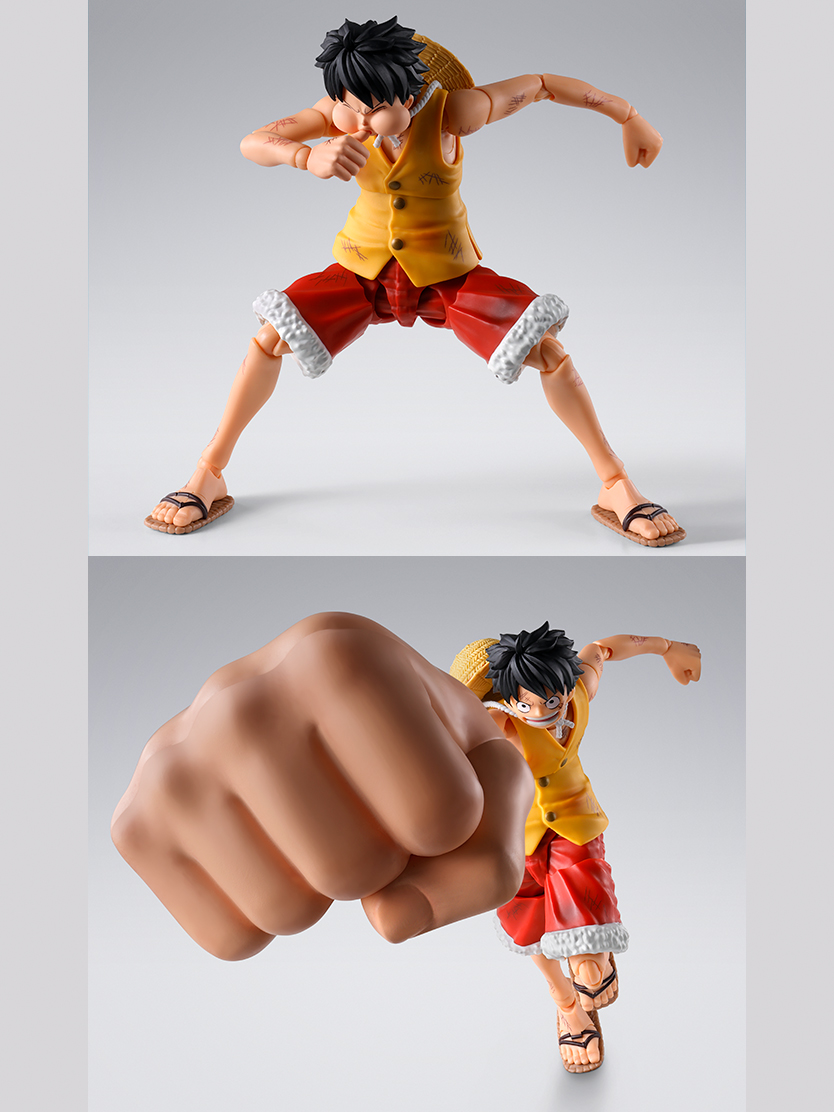 ワンピース フィギュア S.H.Figuarts モンキー・D・ルフィ -マリンフォード頂上決戦- “ギア3” オプションパーツセット
