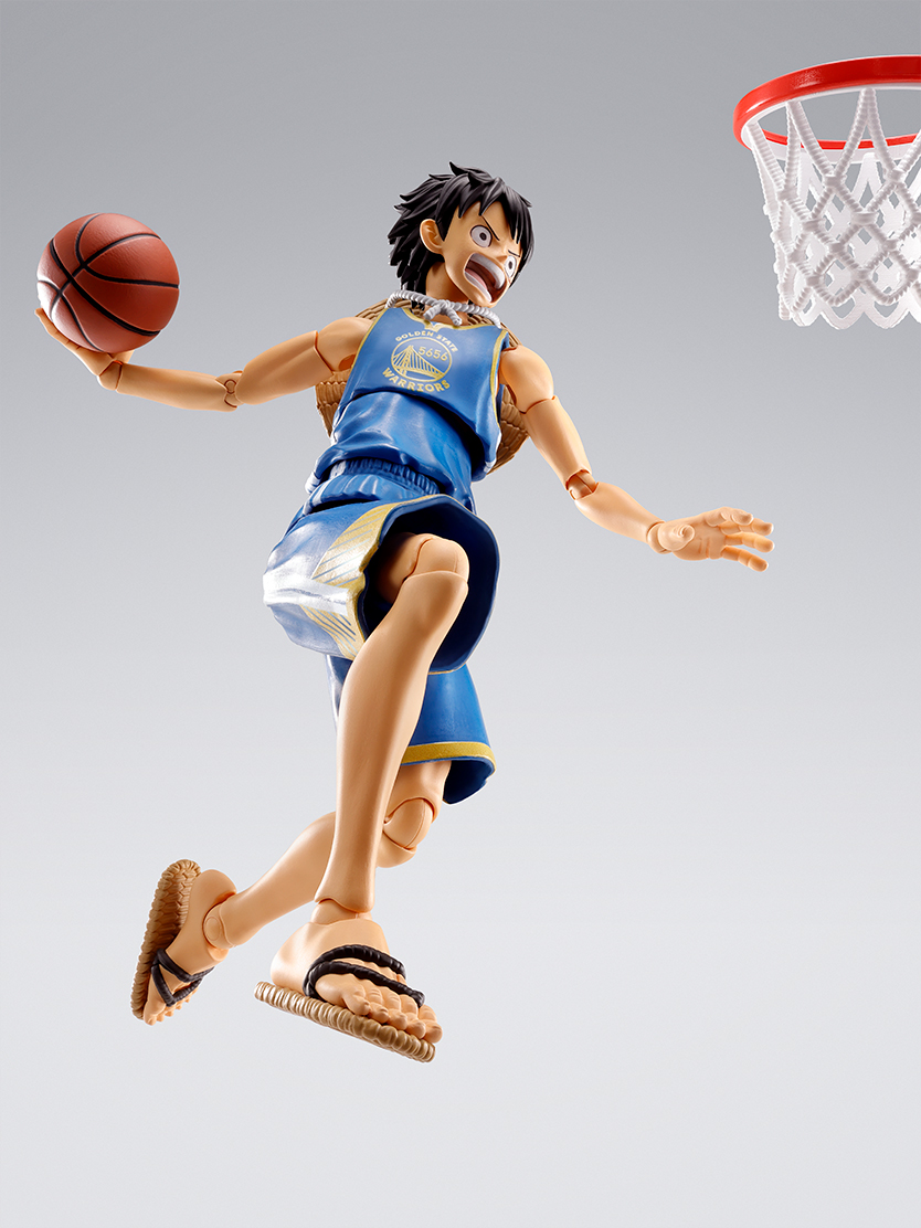 ワンピース フィギュア S.H.Figuarts ONE PIECE×NBA モンキー・D・ルフィ -GOLDEN STATE WARRIORS ver.-