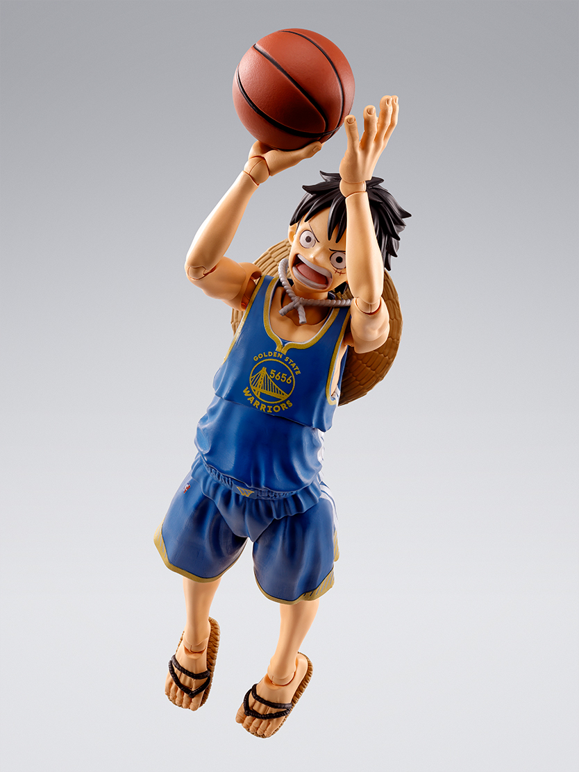 ワンピース フィギュア S.H.Figuarts ONE PIECE×NBA モンキー・D・ルフィ -GOLDEN STATE WARRIORS ver.-