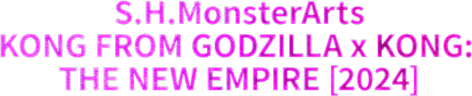 S.H.MonsterArts GODZILLA FROM GODZILLA x KONG: THE NEW EMPIRE [2024]