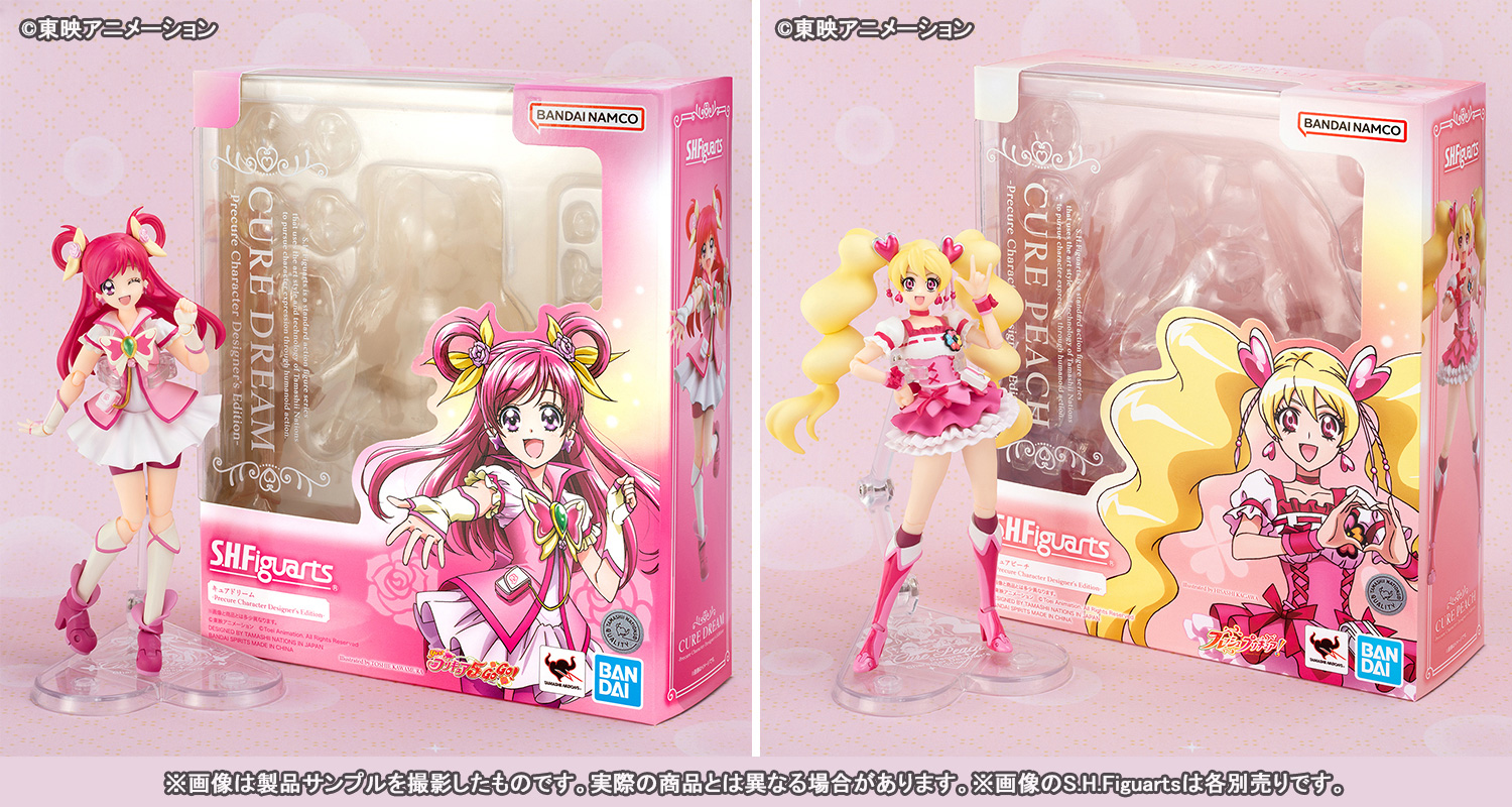 S.H.Figuarts『プリキュア』シリーズに「-Precure Character Designer’s Edition-」登場！10月26日発売「キュアドリーム」11月発売「キュアピーチ」製品サンプルレビュー