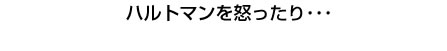 ハルトマンを怒ったり･･･