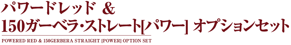 パワードレッド＆150ガーベラ・ストレート[パワー]オプションセット