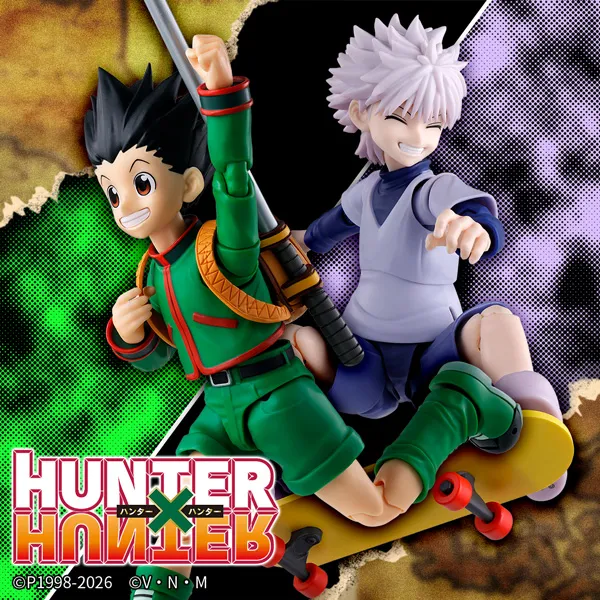 【HUNTER×HUNTER】「ゴン」と「キルア」専用「 オプションパーツセット」がS.H.Figuartsに登場!