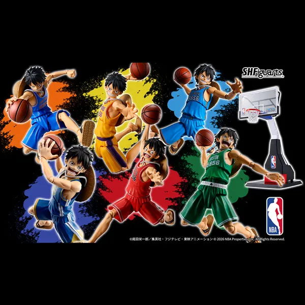 【ワンピース】S.H.Figuarts「ONE PIECE」 ×「NBA」 コラボレーションアイテム第2弾が4月3日予約開始!