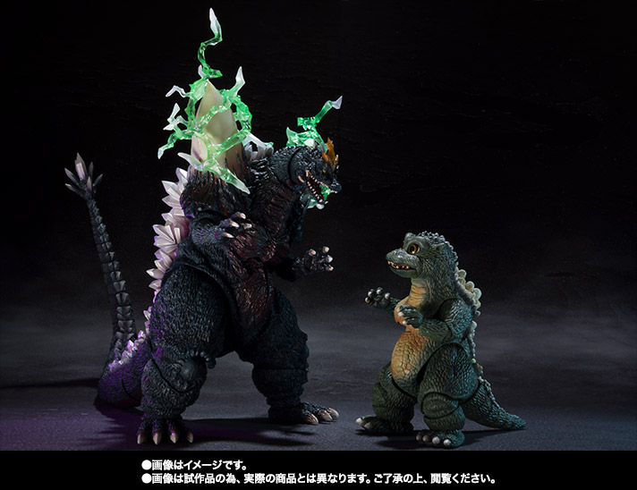S.H.MonsterArts スペースゴジラ＆リトルゴジラ Special Color Ver. 02