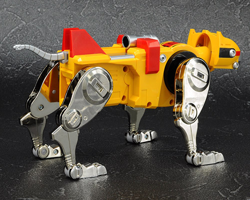 「青銅 強」が搭乗する黄色のライオン型ロボット。